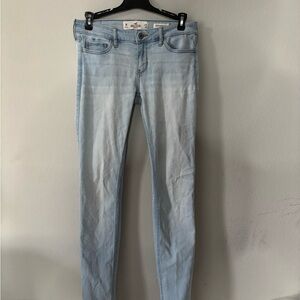 Hollister Women's Pale Blue Skinny Jeans